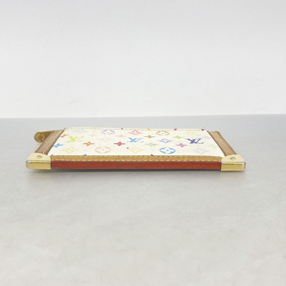 Louis Vuitton Coin Case Monogram Multicolor Pochette Cles Blanc — view 2