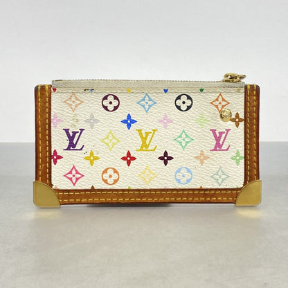 Louis Vuitton Coin Case Monogram Multicolor Pochette Cles Blanc — view 9