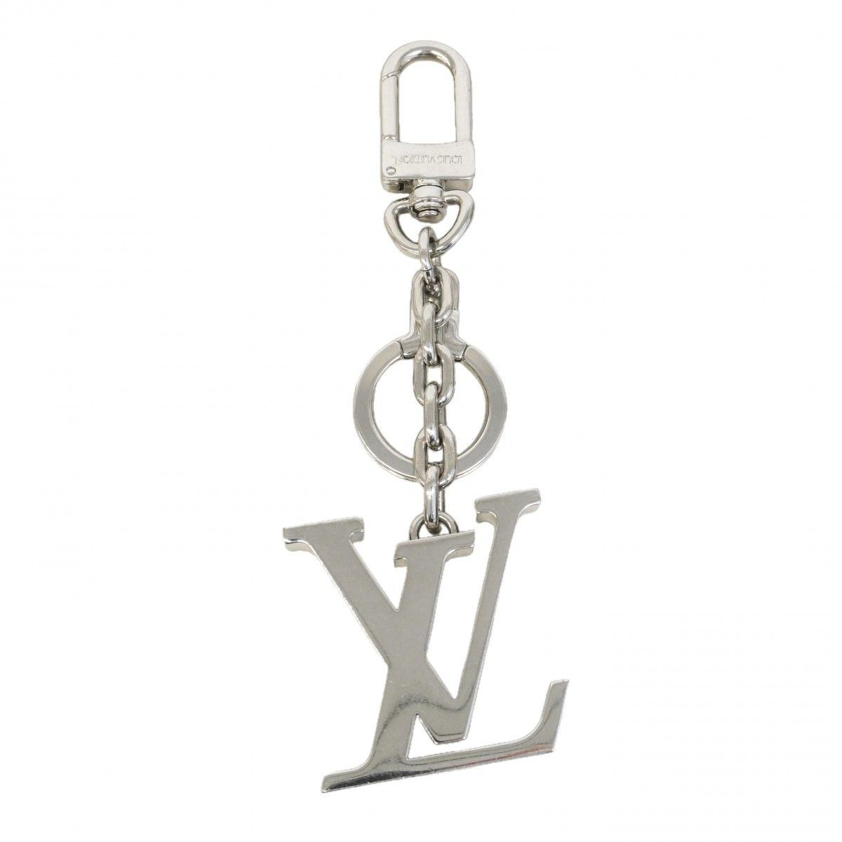 Louis Vuitton Key Holder Charm Porte Cles Initial LV Silver