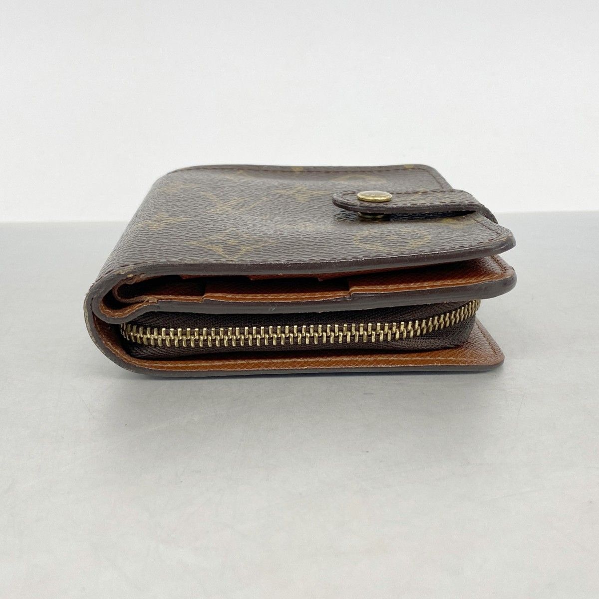 Louis Vuitton Wallet Monogram Compact Zip Brown — view 2