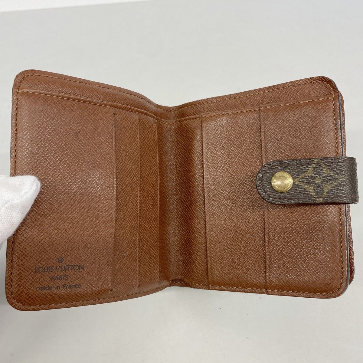 Louis Vuitton Wallet Monogram Compact Zip Brown — view 3