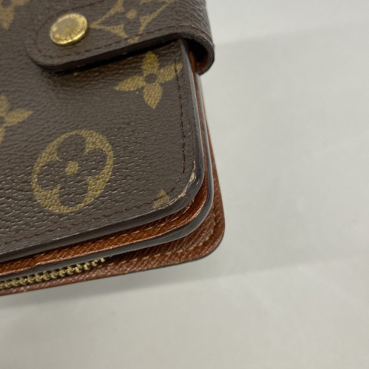 Louis Vuitton Wallet Monogram Compact Zip Brown — view 6
