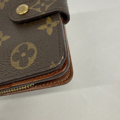 Louis Vuitton Wallet Monogram Compact Zip Brown — view 6
