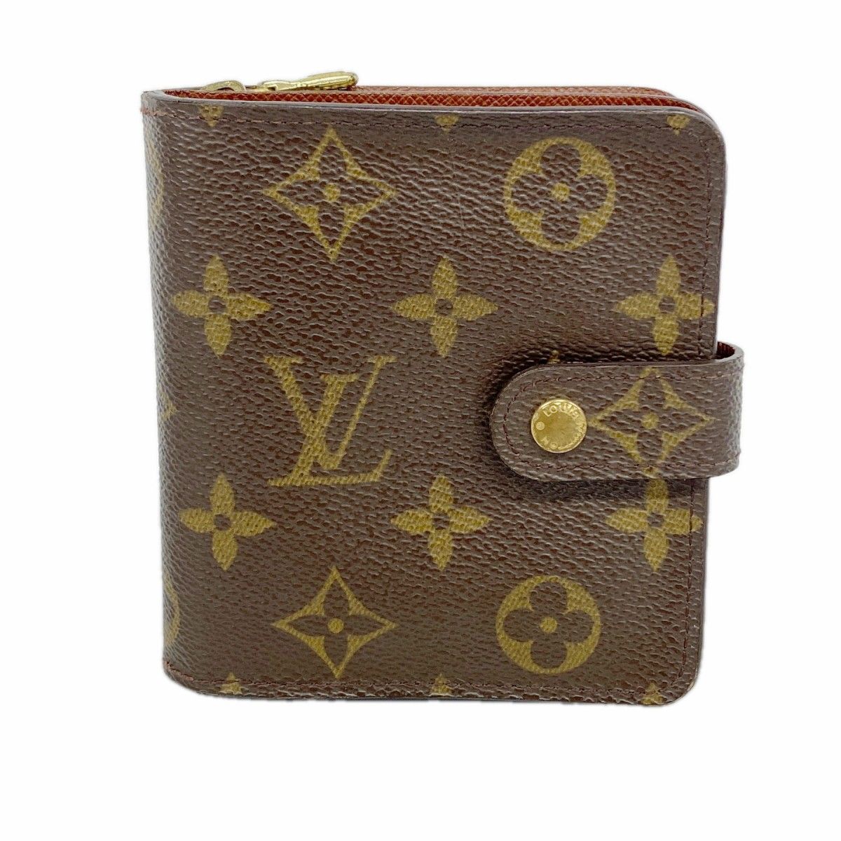 Louis Vuitton Wallet Monogram Compact Zip Brown