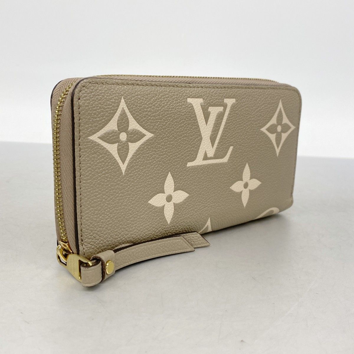Louis Vuitton Wallet Monogram Empreinte Zippy Tourtelle Cream — view 2