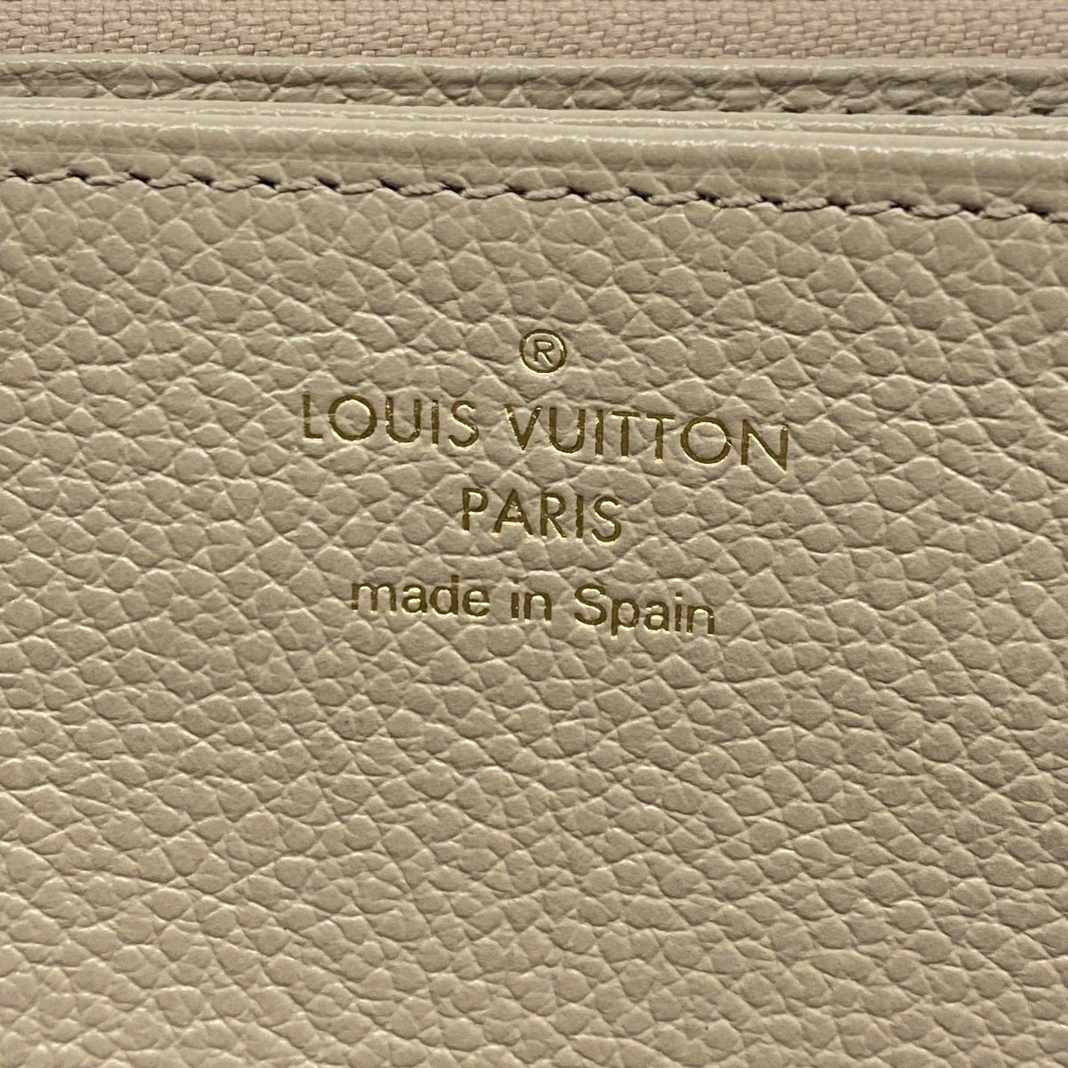 Louis Vuitton Wallet Monogram Empreinte Zippy Tourtelle Cream — view 4
