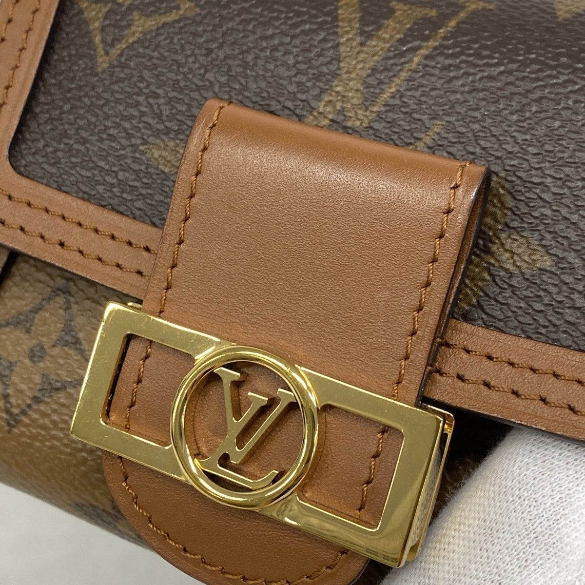 Louis Vuitton Trifold Wallet Monogram Reverse Portefeuille Dauphine Compact — view 7