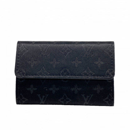 Louis Vuitton Coin Case Monogram Satin Porte-Monnaie Noir