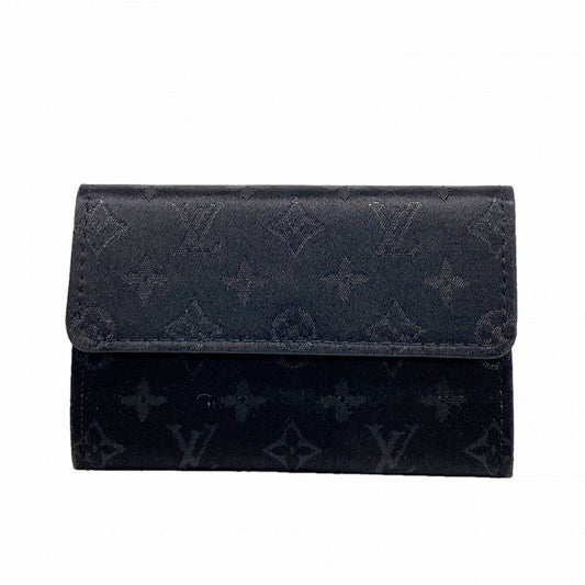 Louis Vuitton Coin Case Monogram Satin Porte-Monnaie Noir