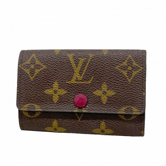 Louis Vuitton Key Case Monogram Multicles 6 Fuchsia Key Holder