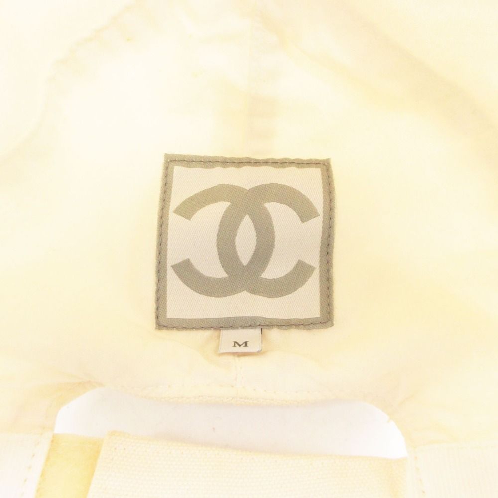 Chanel Cap Sports CC Logo Hat Piping White — view 7