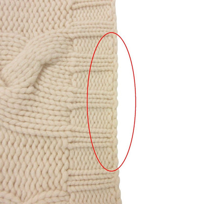 Chanel Scarf CC Logo Cashmere Knit Manknit White Sweater — view 4
