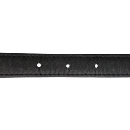 Chanel Belt Chain Buckle Leather Narrow Gold Black — view 5