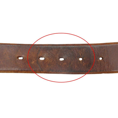 Dolce & Gabbana Belt Buckle Leather Logo Brown — view 5