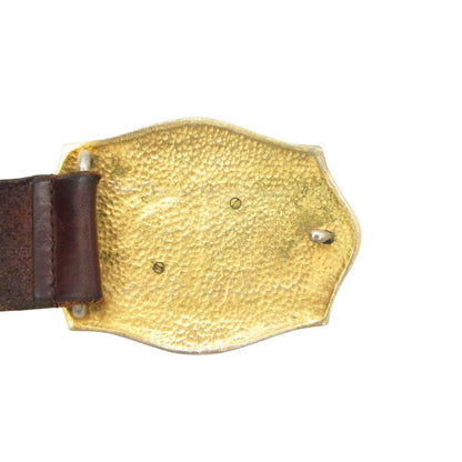 Dolce & Gabbana Belt Buckle Leather Logo Brown — view 4