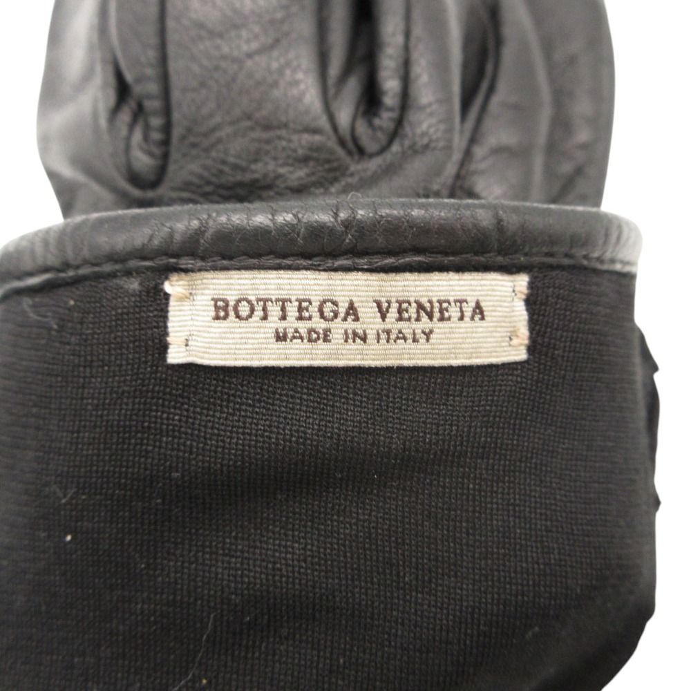 Bottega Veneta Gloves Leather Cha Black — view 5
