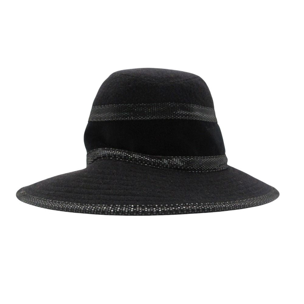 Hermes Hat Leather Trimming Bakeha Buckethat Hat Black