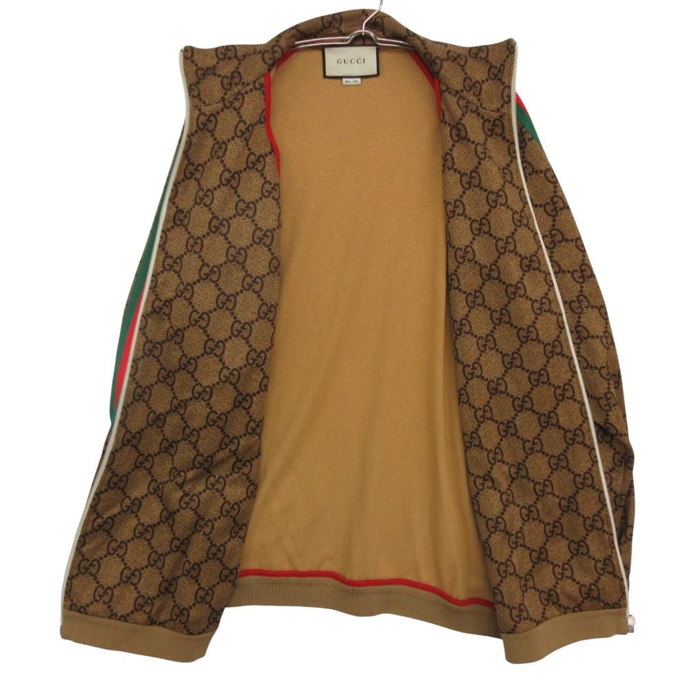 Gucci GG Print Trackjacket Outer Zip Brown SS Jacket — view 3