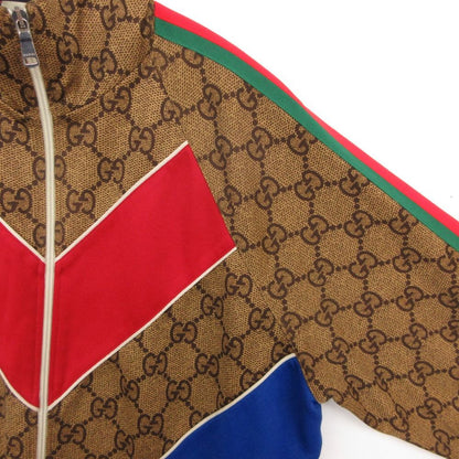 Gucci GG Print Trackjacket Outer Zip Brown SS Jacket — view 6