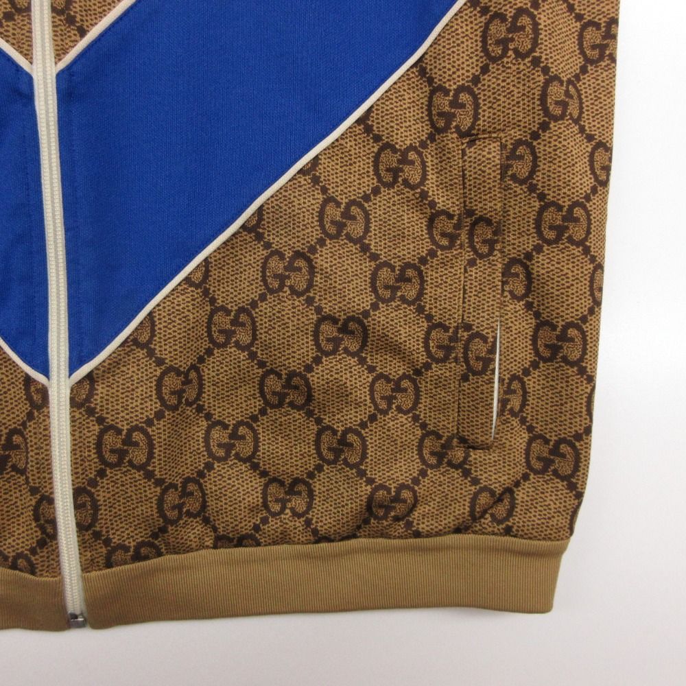 Gucci GG Print Trackjacket Outer Zip Brown SS Jacket — view 7