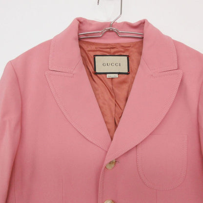 Gucci Tailored Jacket Outer Center Vent Fully Lined Pink — view 3