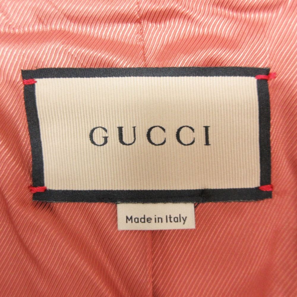 Gucci Tailored Jacket Outer Center Vent Fully Lined Pink — view 9