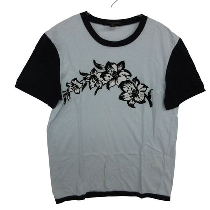 Louis Vuitton Short Sleeve T-Shirt Flower Print Top Cotton Lightblue SS