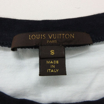 Louis Vuitton Short Sleeve T-Shirt Flower Print Top Cotton Lightblue SS — view 3