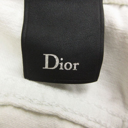 Dior Homme Dio Denim Pants Embroidery Run ns White — view 3