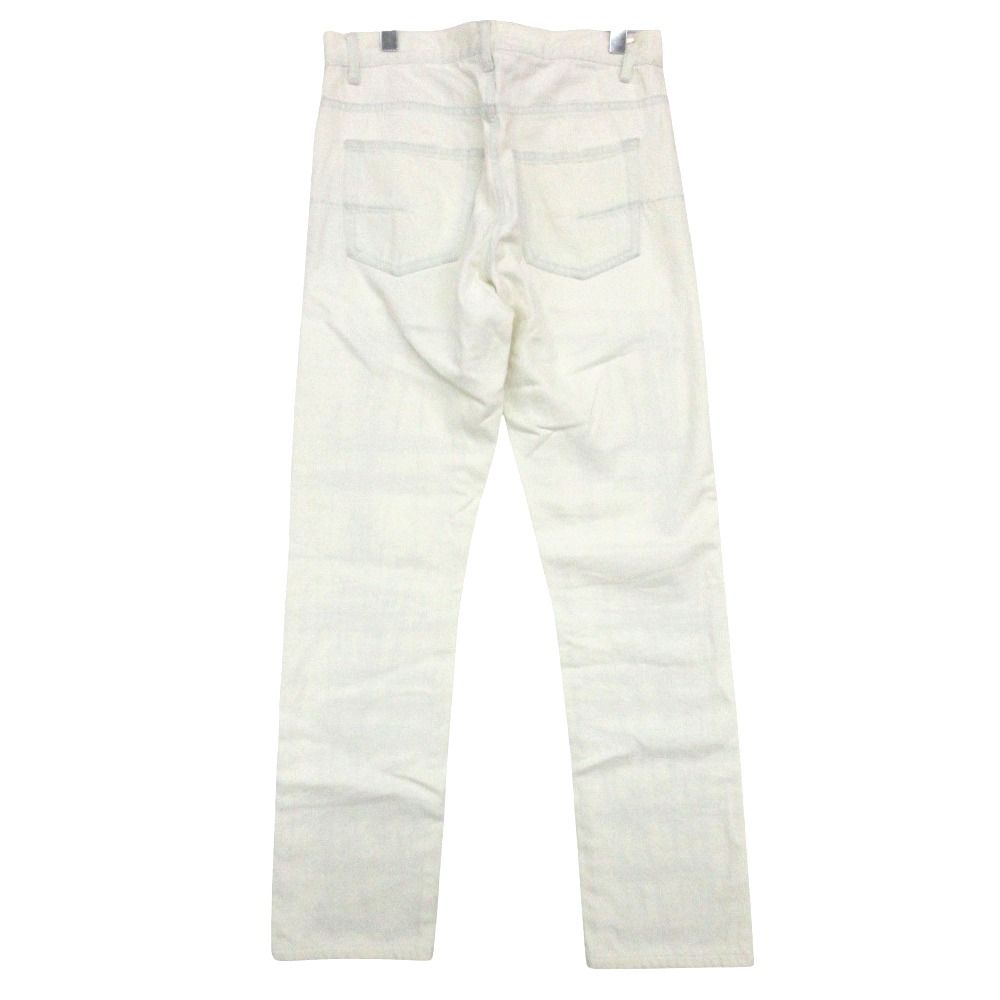 Dior Homme Dio Denim Pants Embroidery Run ns White — view 2