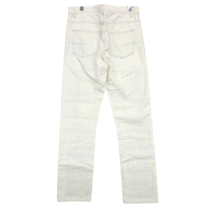 Dior Homme Dio Denim Pants Embroidery Run ns White — view 2