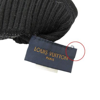 Louis Vuitton Gloves Petit Damier Graphite Logo Black — view 4