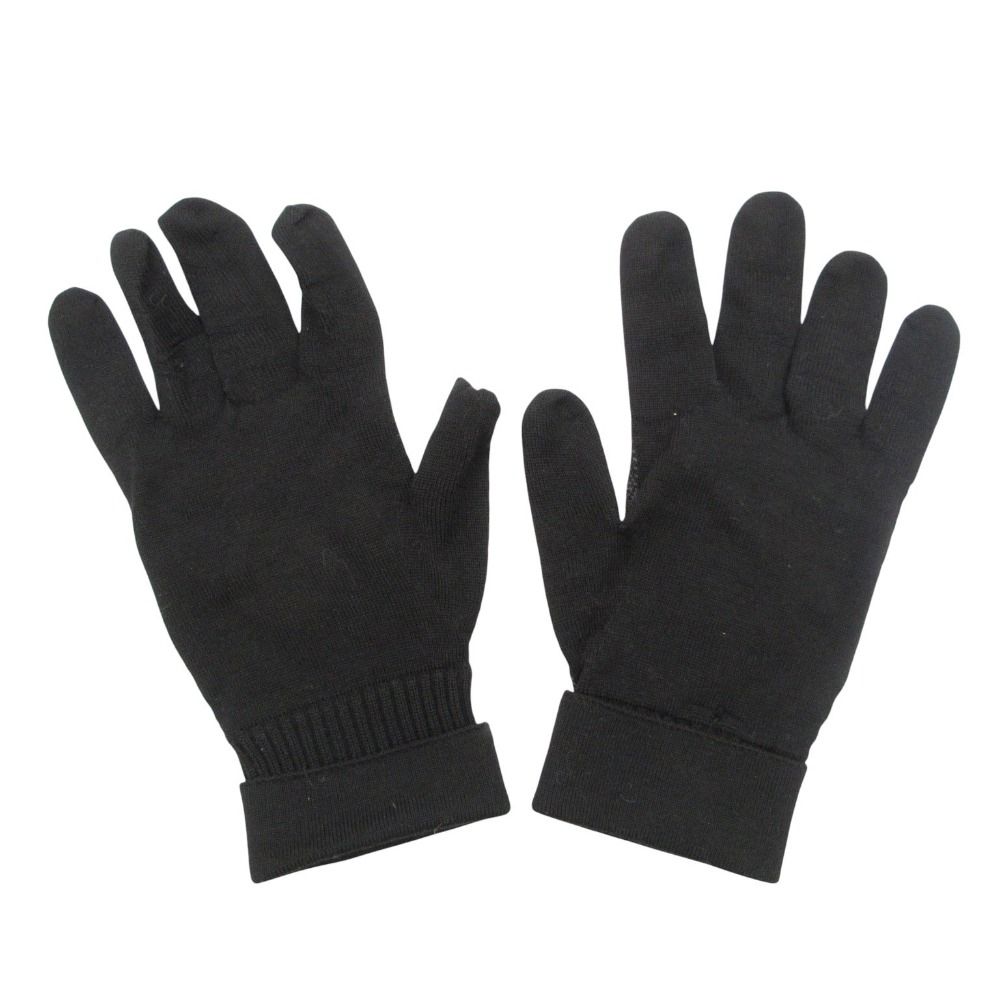 Louis Vuitton Gloves Petit Damier Graphite Logo Black — view 2