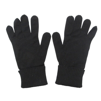 Louis Vuitton Gloves Petit Damier Graphite Logo Black — view 2