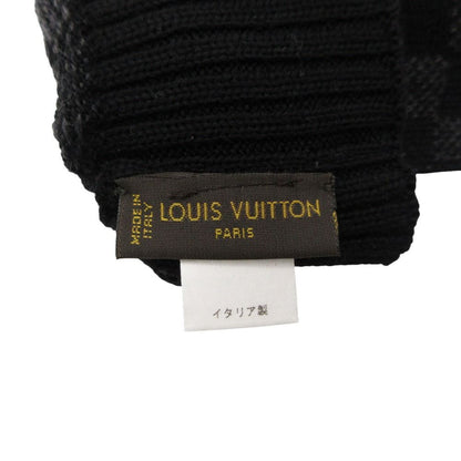 Louis Vuitton Gloves Petit Damier Graphite Logo Black — view 5