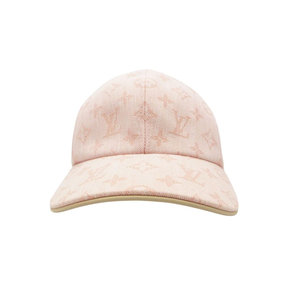 Louis Vuitton Cap Be My Cap Monogram Jacquard Denim Pink
