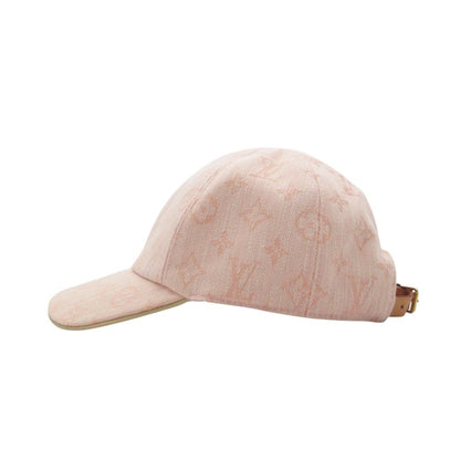 Louis Vuitton Cap Be My Cap Monogram Jacquard Denim Pink — view 4