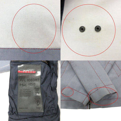 Prada Sports Jacket Archive Stitch Zip Gray — view 9