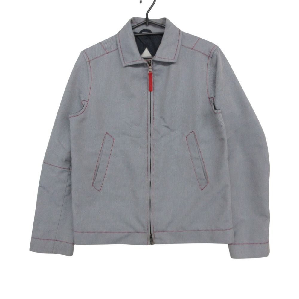 Prada Sports Jacket Archive Stitch Zip Gray