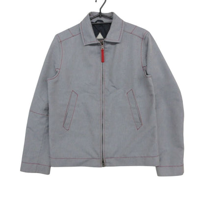 Prada Sports Jacket Archive Stitch Zip Gray