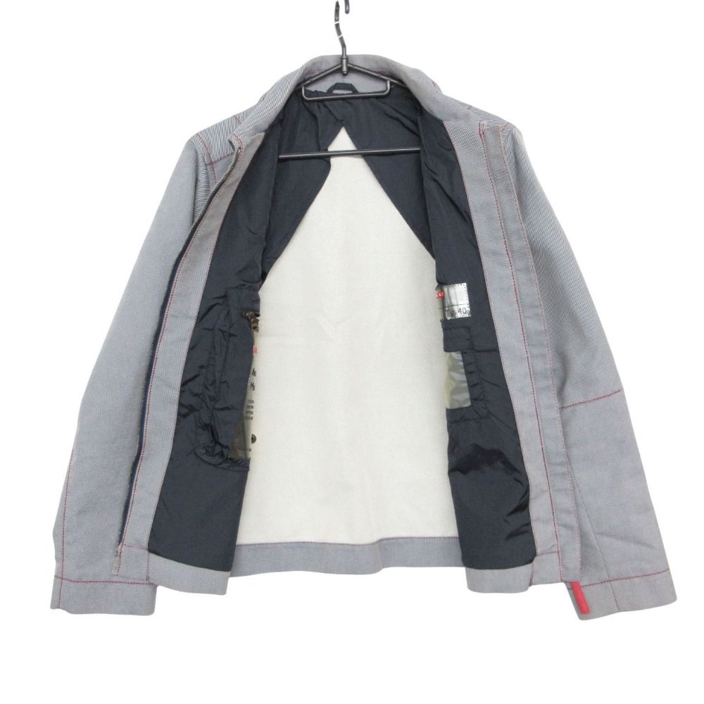 Prada Sports Jacket Archive Stitch Zip Gray — view 3
