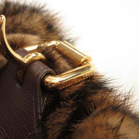 Louis Vuitton Mink Damier Collar Tippet Belt Brown — view 4