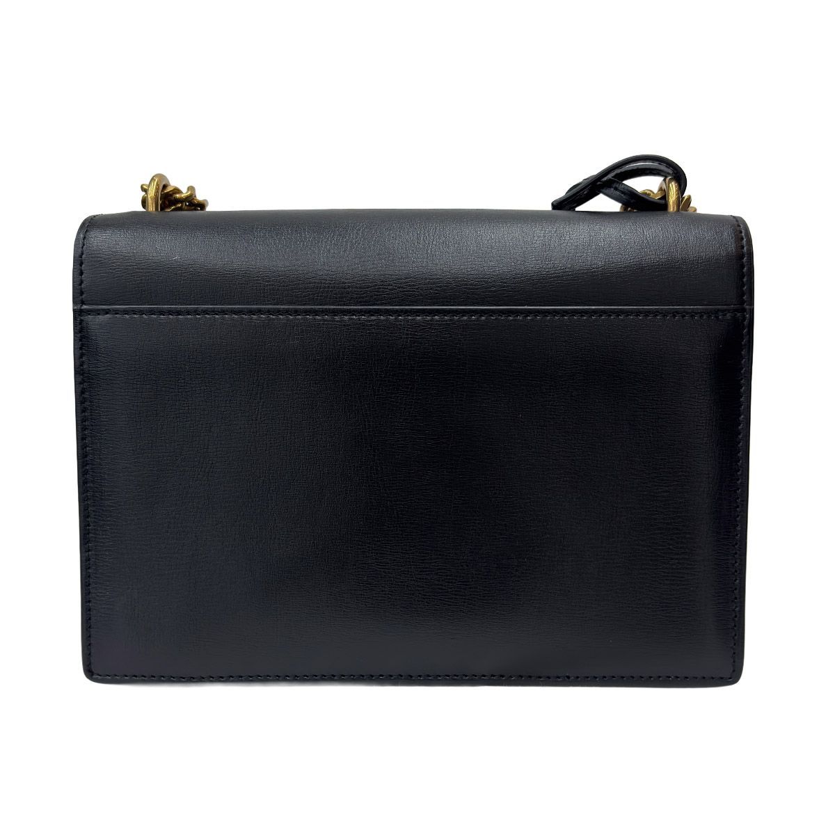 Saint Laurent Shoulder Bag Black 2-Way Sunset Medium Chain YSL Cross Body Gold — view 6
