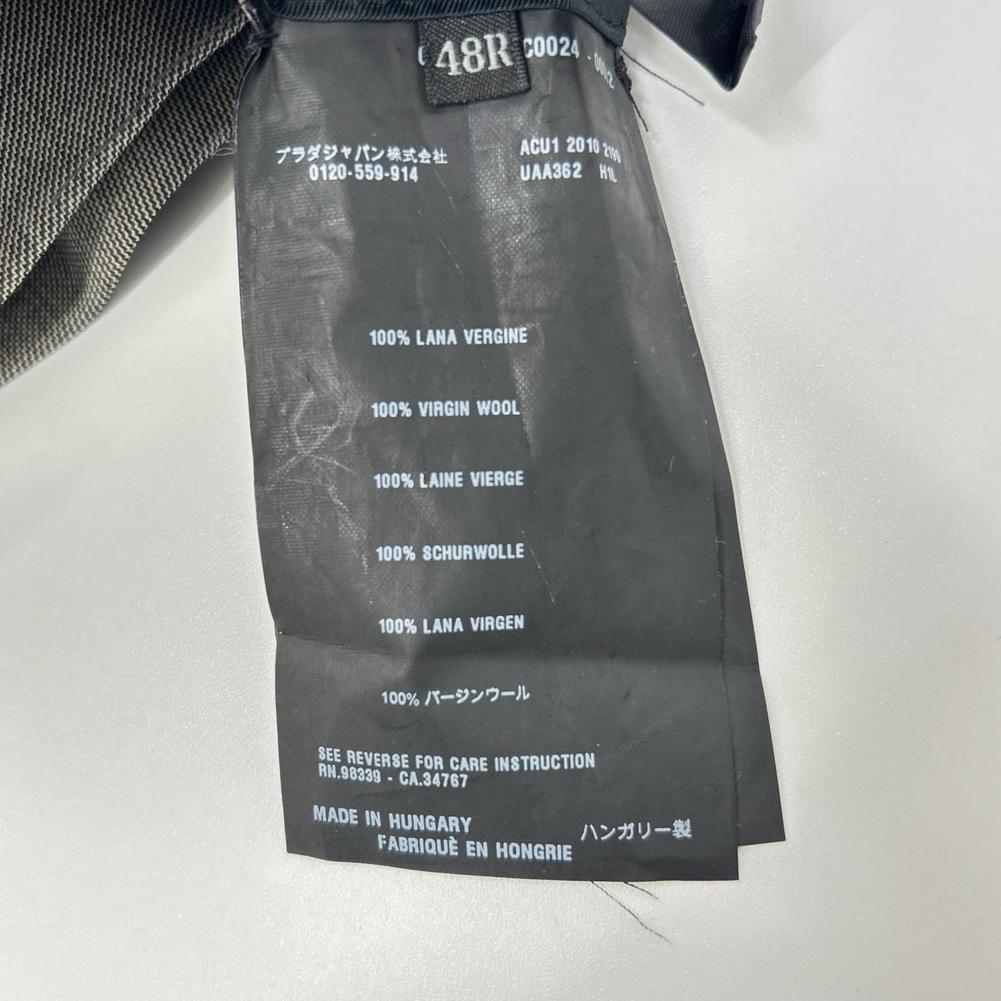 Prada Gray Wool Jacket — view 5