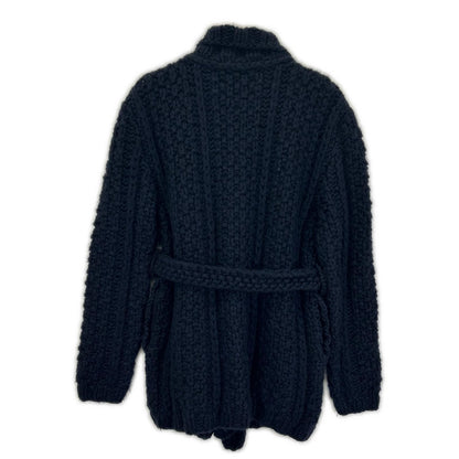 Gucci Navy Cable Knit Short Coat — view 2