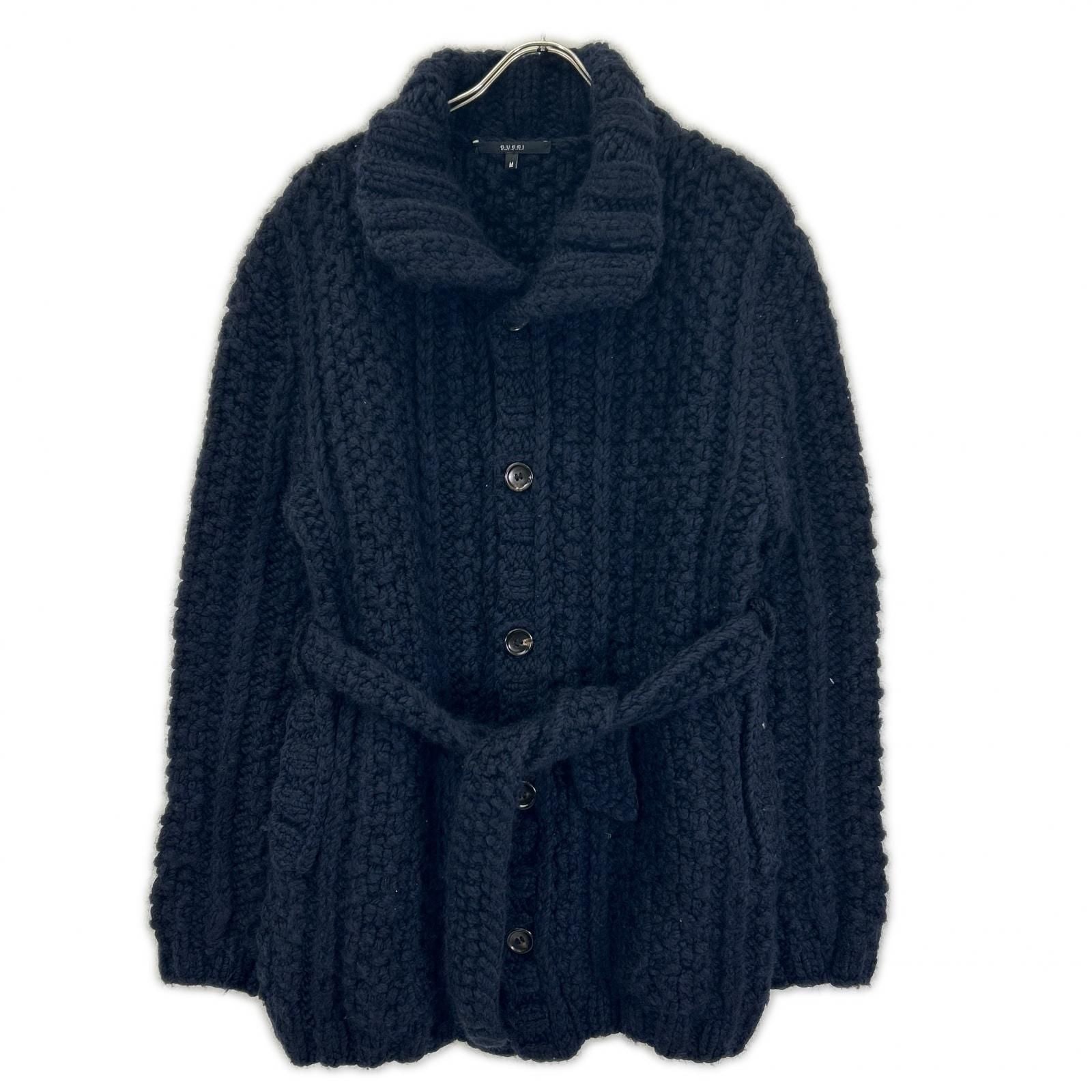 Gucci Navy Cable Knit Short Coat