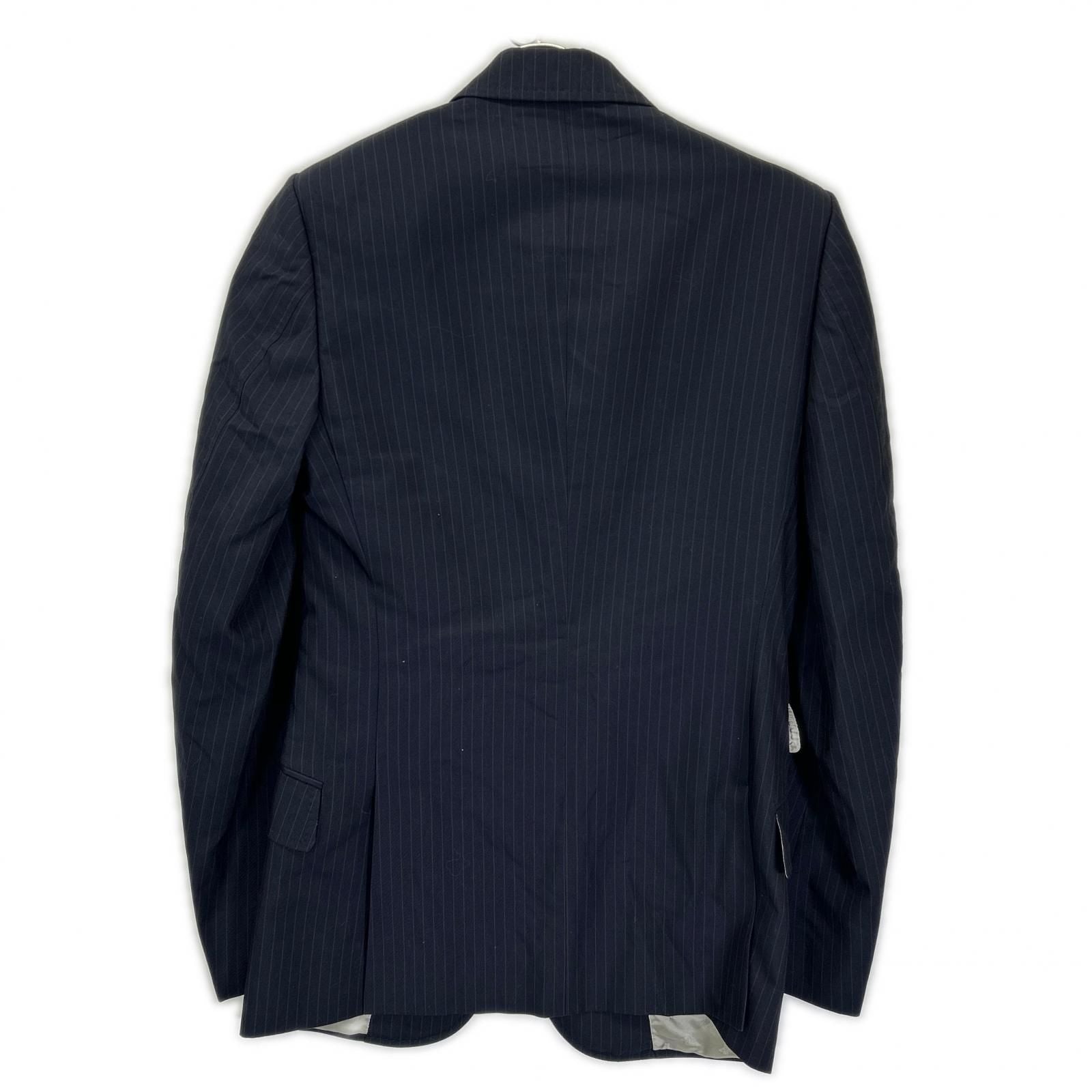Gucci Black Pinstripe Be Inner Double Pocket Suit Set — view 3