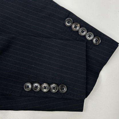 Gucci Black Pinstripe Be Inner Double Pocket Suit Set — view 8