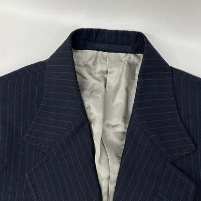 Gucci Black Pinstripe Be Inner Double Pocket Suit Set — view 7