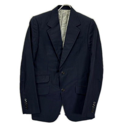 Gucci Black Pinstripe Be Inner Double Pocket Suit Set — view 2